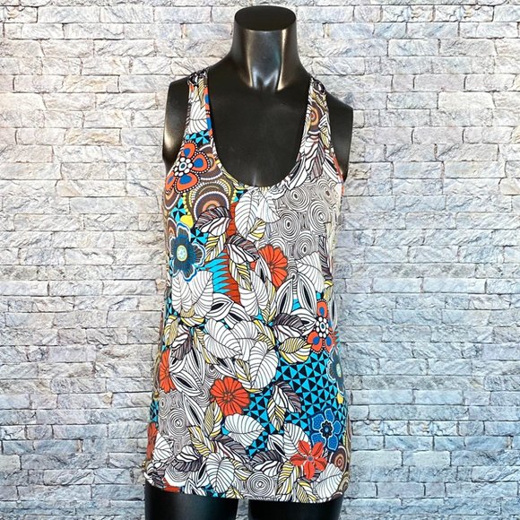 American Rag Tops - American Rag Floral Print Tank Top Racer Back Style Women's Size Small